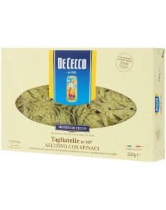 Макаронные изделия tagliatelle со шпинатом 250 г De cecco