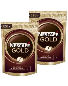 Кофе Gold растворимый с добавлением молотого 2 шт по 320 г Nescafe