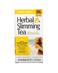 Травяной чай для похудения мед с лимоном без кофеина 24 пакетика 21st century
