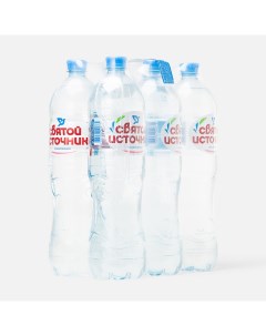 Вода питьевая негазированная 1 5 л x 6 шт Святой источник