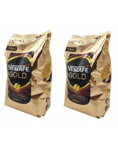 Кофе Gold растворимый с добавлением молотого 750 г 2 штуки Nescafe