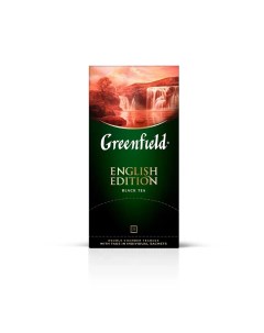 Чай чёрный English Edition 25 пакетиков Greenfield