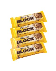 Шоколад с арахисом 38 г набор 4 шт Cofler block