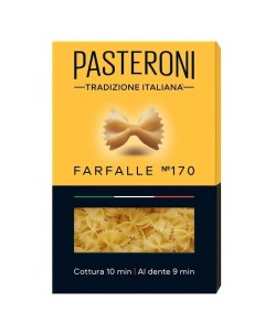 Макароны фарфалле 170 400 г Pasteroni