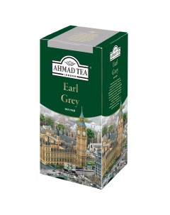Чай черный earl grey со вкусом и ароматом бергамота 25 пакетиков Ahmad tea