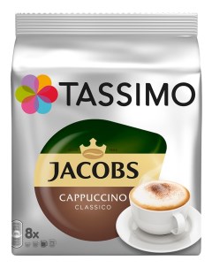 Кофе в капсулах Jacobs Cappuccino Т диски 8 шт Tassimo