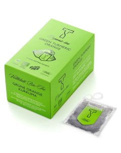 Чай зеленый Куркума Апельсин 17 хлопковых пакетиков по 2 5 гр Wital