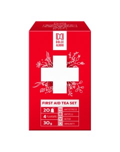 Чай черный First Aid Set лемонграсс имбирь лаванда в пакетиках 1 5 г х 20 шт Dolce albero