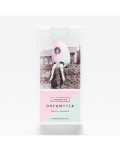 Чай травяной мята и лакрица в пирамидках 12 пакетиков Dreamytea