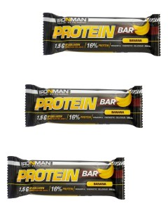 Протеиновый батончик Protein bar с Коллагеном Банан 3х50г Ironman