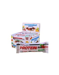 Батончик Protein Bar 12 50 г 12 шт клубника Ironman