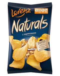 Картофельные чипсы Lorenz с пармезаном 100 г Naturals