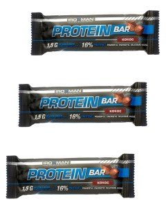 Протеиновый батончик Protein bar с Коллагеном Кокос 3х50г Ironman