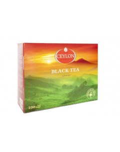 Чай индийский черный байховый мелкий в пакетиках 100х1 5г Ceylon the island of tea