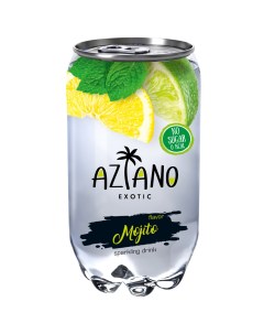 Газированный напиток мохито сильногазированный 0 35 л Aziano