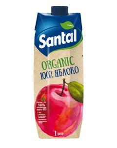 Сок Organic Яблочный 1 л Santal