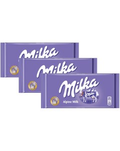 Шоколад молочный Alpine Milk 100 г х 3 шт Milka