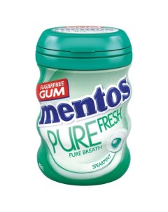 Жевательная резинка pure White со вкусом ментола 60г Mentos