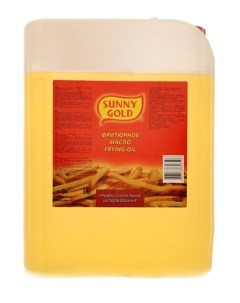 Масло фритюрное подсолнечное рафинированное дезодорированное 10 л Sunny gold