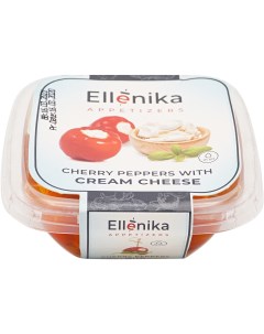 Перчики черри фаршированные сливочным сыром со специями 165 г Ellenika