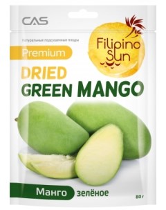 Плоды зеленого манго сушеные 100 г Filipino sun