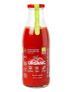 Сок томатный ЭРАУНД прямого отжима без соли сахара 500 мл Органик эраунд