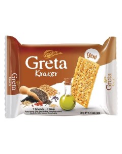 Печенье Greta крекер с 7 семенами 120 г Solen