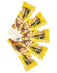 Протеиновый батончик EXTRA Protein BAR 5шт по 55г Банановый Фламбе Fit kit