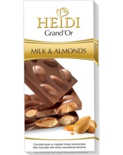 Шоколад Grand or молочный с миндалём 100 г Heidi