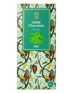 Шоколад темный с гранулами со вкусом мяты 100 г Dolce albero