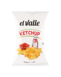 Чипсы со вкусом кетчупа 130 г El valle