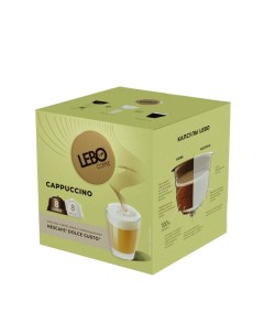 Кофе в капсулах Cappuccino совместимы с кофемашинами Dolce Gusto 16 шт Lebo