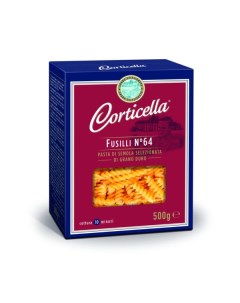 Макаронные изделия Fusilli 64 Спирали 500 г Corticella