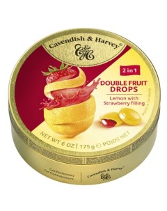 Леденцы Cavendish Harvey Doble Fruit c лимоном и клубникой 175 г Cavendish&harvey