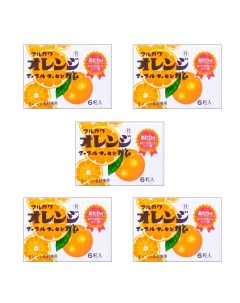 Жевательная резинка апельсин 5 шт по 9 5 г Marukawa