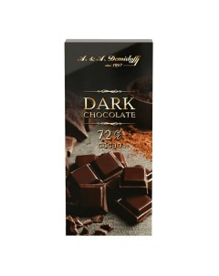Горький шоколад 72 какао 100 г A.& a. demidoff