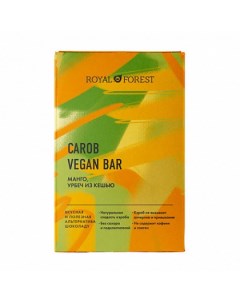 Шоколад Carob Vegan Bar Манго урбеч из кешью 50 г Royal forest
