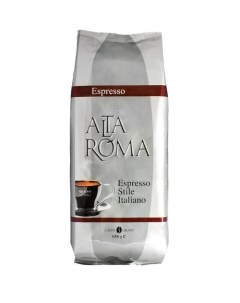 Кофе espresso натуральный жареный в зернах темнообжаренный 1 кг Alta roma