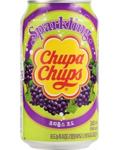 Напиток безалкогольный сильногазированный виноград жестяная банка 0 345 л Chupa chups