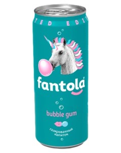 Газированный напиток Bubble Gum 0 33 л Fantola