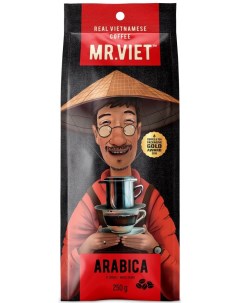 Кофе Mr Viet Arabica натуральный жареный в зернах 250 гр Mr. viet