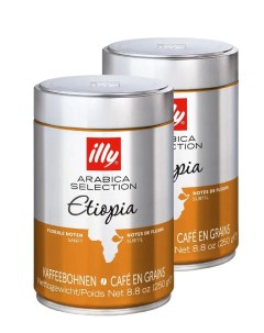 Кофе в зернах Ethiopia 250 г х 2 шт Illy