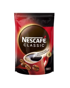 Кофе классик гранулир натуральный растворимый с доб мол 190 г Nescafe