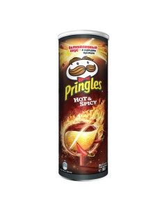 Чипсы картофельные Hot Spicy с острым и пряным вкусом 165 г Pringles