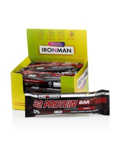 Протеиновый батончик 32 Protein bar Вишня 9х50г Ironman