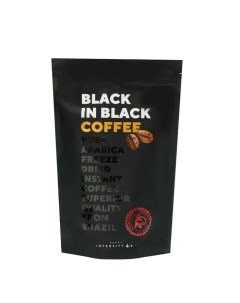 Кофе BLACK IN BLACK растворимый сублимированный 190 г Nobrand
