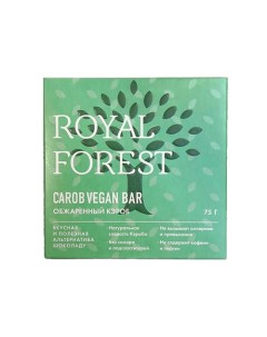Шоколад Веганский из обжаренного кэроба 75 г Royal forest