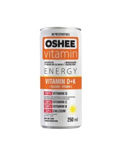 Газированный напиток Vitamin D K мята лайм лимон 0 25 л Oshee