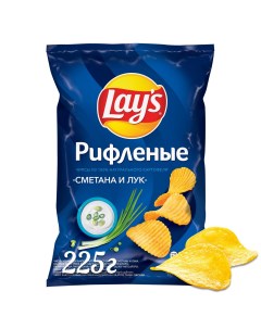 Картофельные чипсы сметана и лук 225 г Lays
