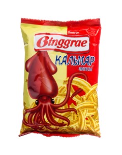 Корейские чипсы со вкусом кальмара 40 г Binggrae
